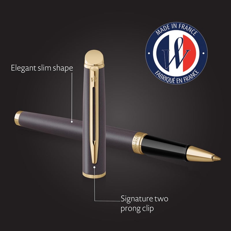 Waterman قلم رولربول واترمان هيميسفير - لافا بلاك - طرف دقيق - حبر أسود - علبة هدايا - Image 3